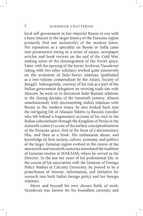Eurasia, India and the Spaces in Between: Essays in Memory of Hari Shankar Vasudevan - Retail Maharaj