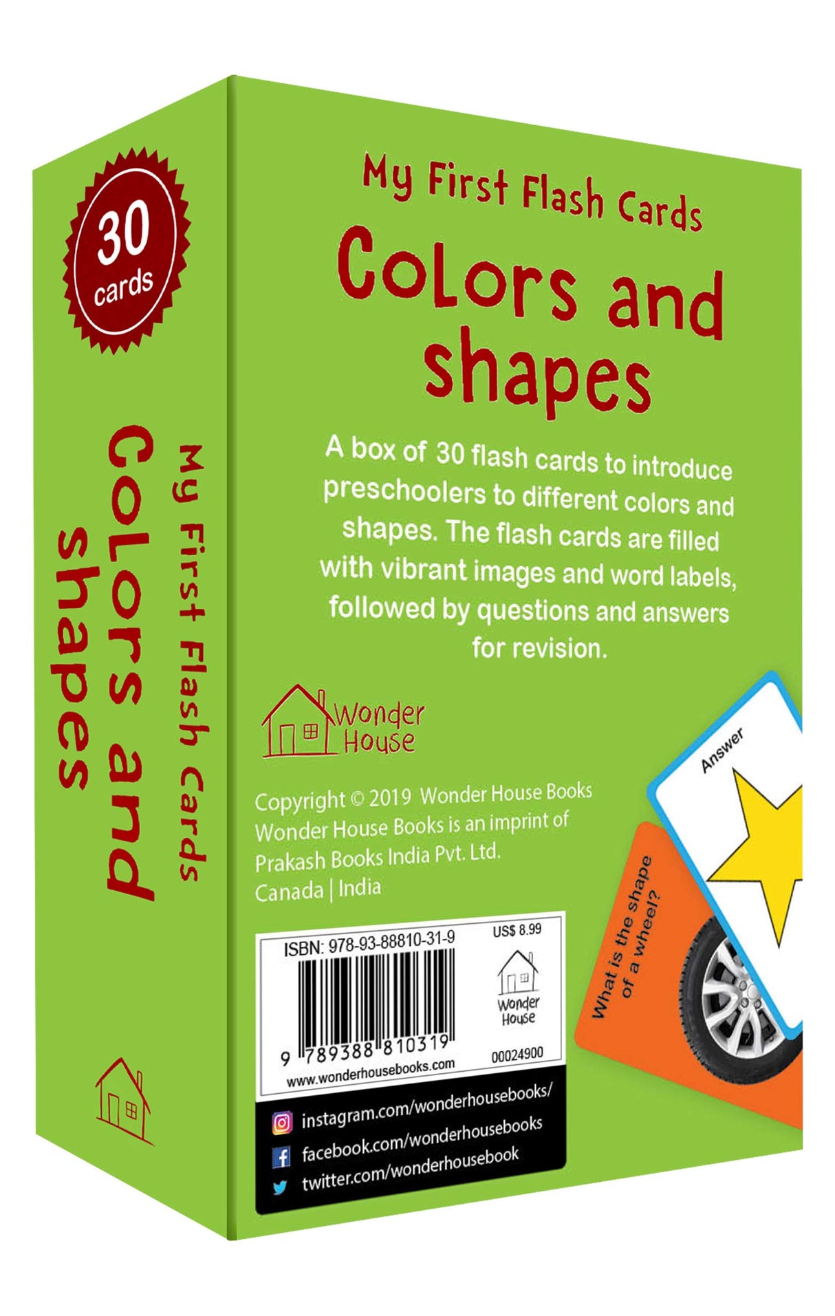 My First Flash Cards Colors And Shapes : 30 Early Learning Flash Cards For Kids - Retail Maharaj