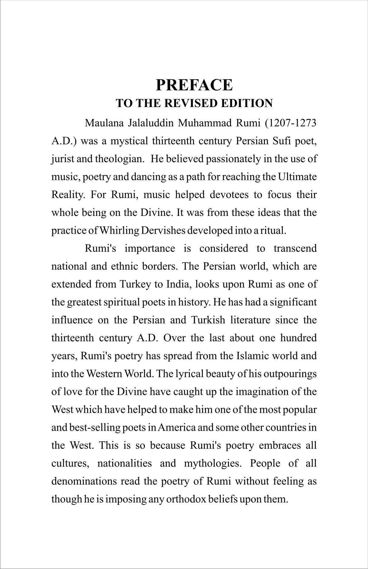 RUMI his teaching and philosophy [Hardcover] Mr R M CHOPRA