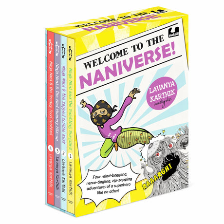 Welcome to the Naniverse! Four Mind-boggling, Nerve-tingling and Zip-zapping Adventures of a Superhero Like No Other!: Boxset with 4 books | Ages 8+ | Bestselling author - Retail Maharaj
