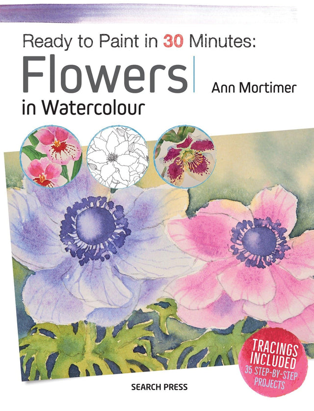 Ready to Paint in 30 Minutes: Flowers in Watercolour - Retail Maharaj