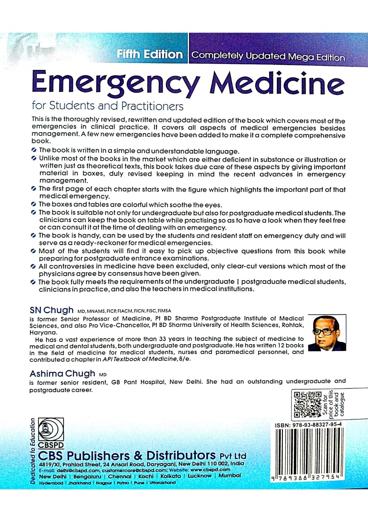 EMERGENCY MEDICINE FOR STUDENTS AND PRACTITIONERS 5ED (PB 2019)