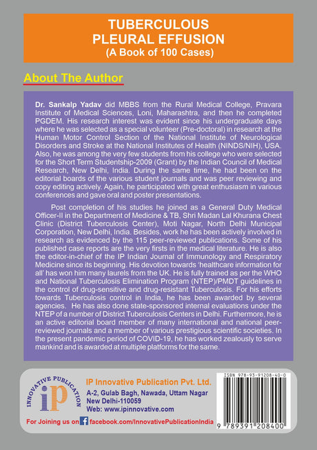 Tuberculous Pleural Effusion (A Book of 100 Cases) - Retail Maharaj