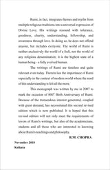 RUMI his teaching and philosophy [Hardcover] Mr R M CHOPRA