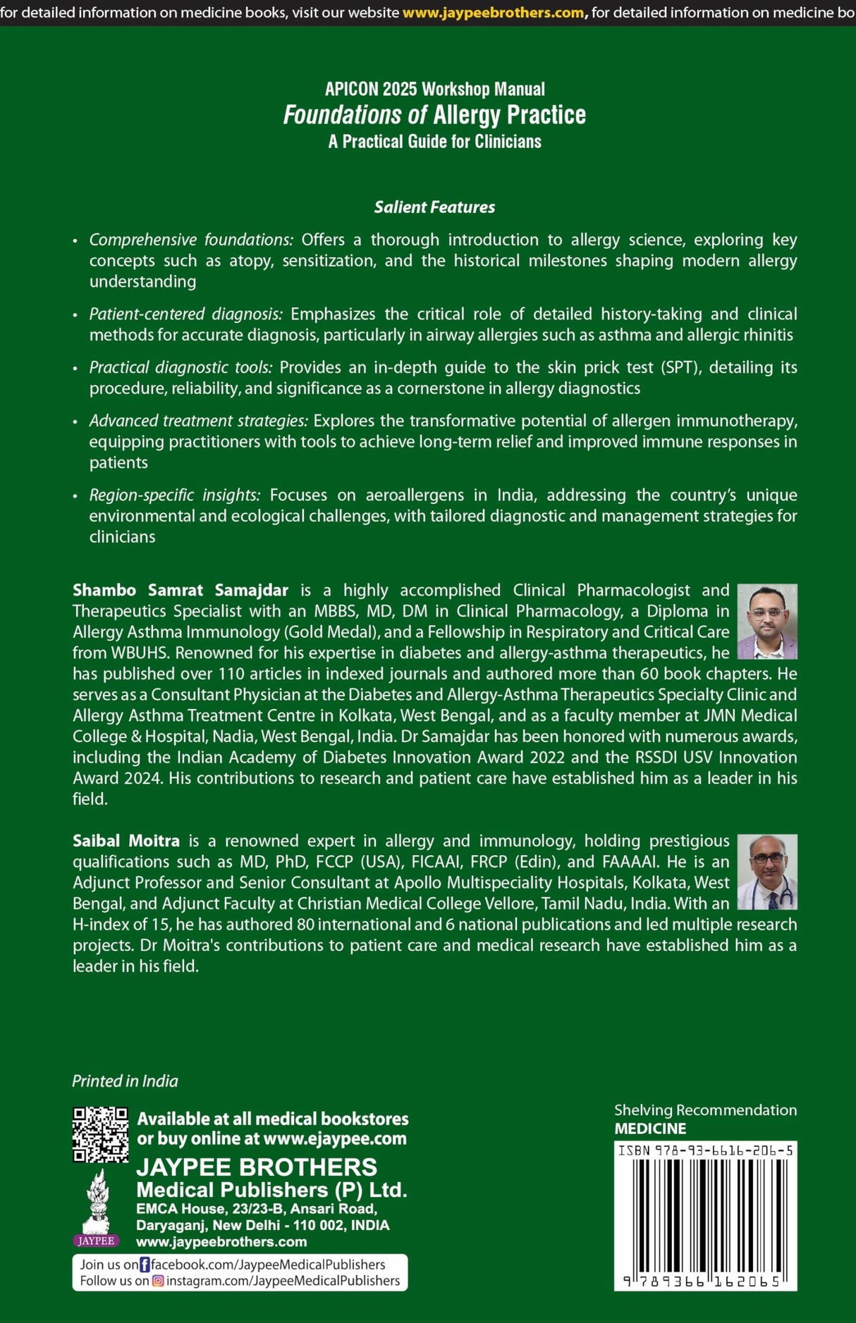 APICON 2025 WORKSHOP MANUAL FOUNDATIONS OF ALLERGY PRACTICE A PRACTICAL GUIDE FOR CLINICIANS