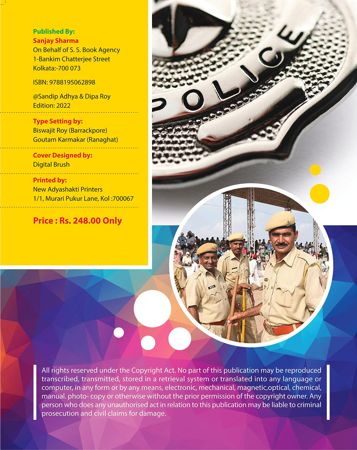 Kolkata - West Bengal Police Constable PRELIMS PRACTICE SETS - CRACK - Bengali Version - Retail Maharaj