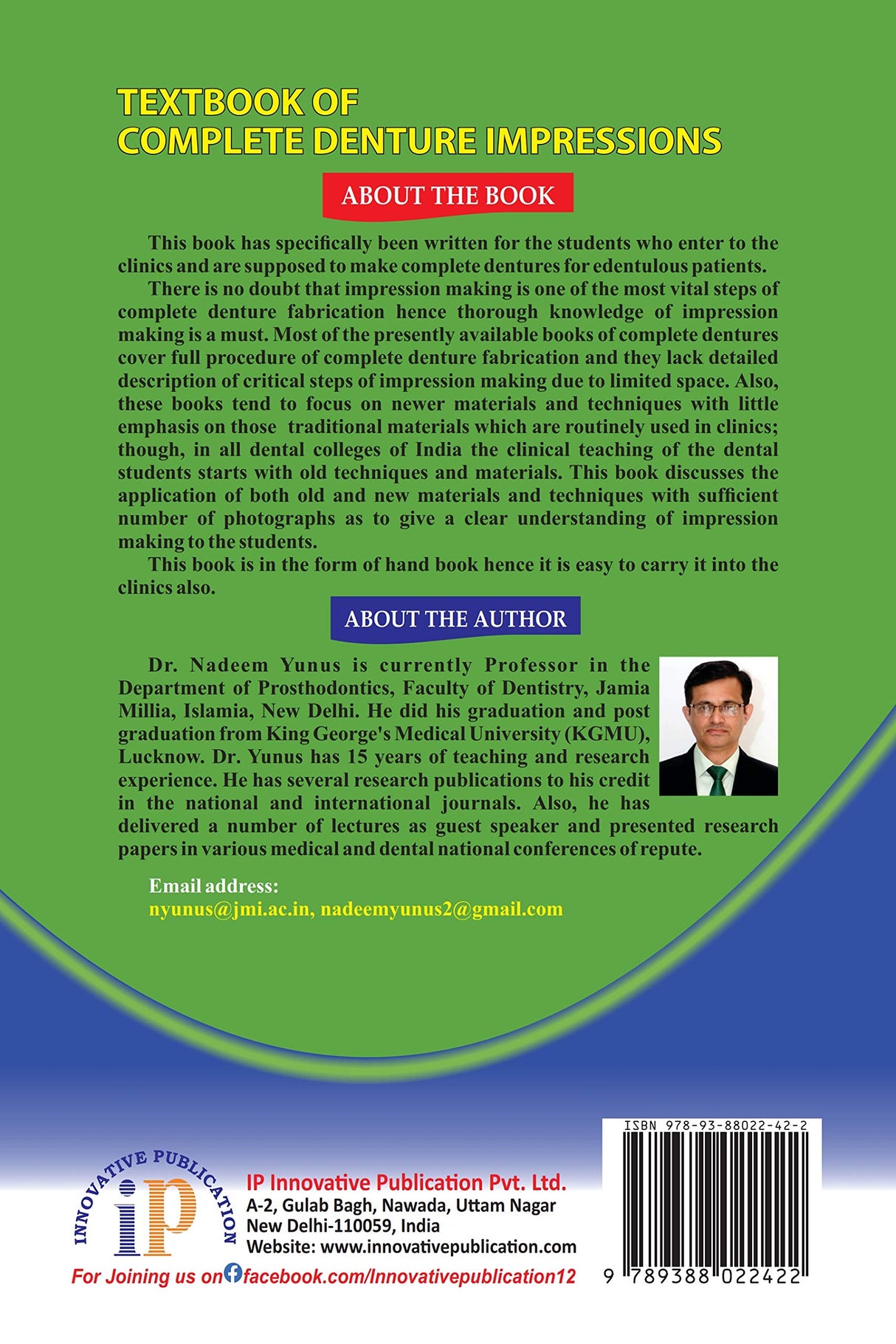 TEXTBOOK OF COMPLETE DENTURE IMPRESSIONS - Complete Knowledge of Impression Making