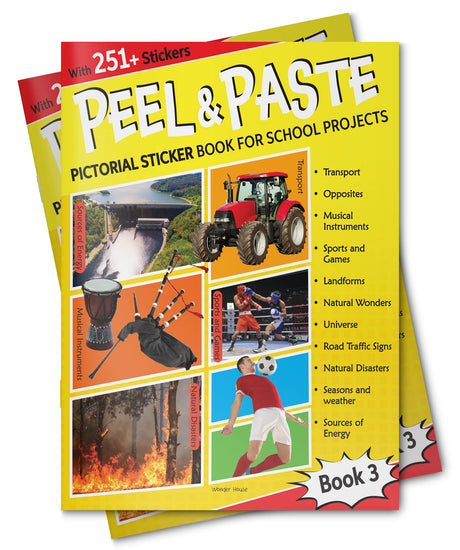 Peel & Paste - Pictorial Sticker Book For School Projects - Book 3 - Retail Maharaj