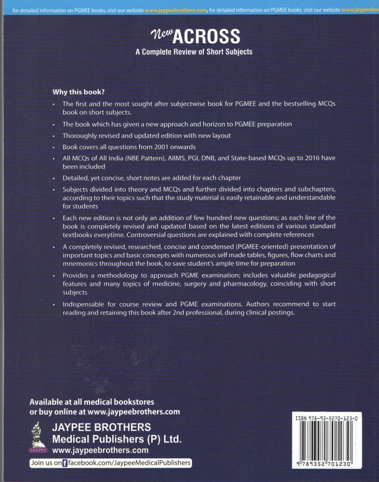 NEW ACROSS A COMPLETE REVIEW OF SHORT SUBJECTS VOL.2