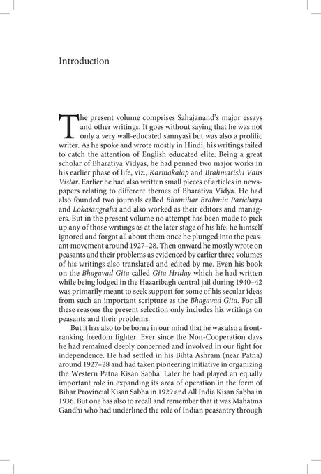 Primus Books- Selected Works of Swami Sahajanand Saraswati: Major Essays and Other Writings of Swami Sahajanand Saraswati- Vol IV - Retail Maharaj