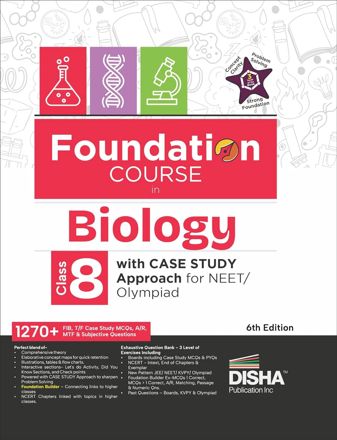 Foundation Course in Biology Class 8 with Case Study Approach for NEET/ Olympiad - 6th Edition - Retail Maharaj