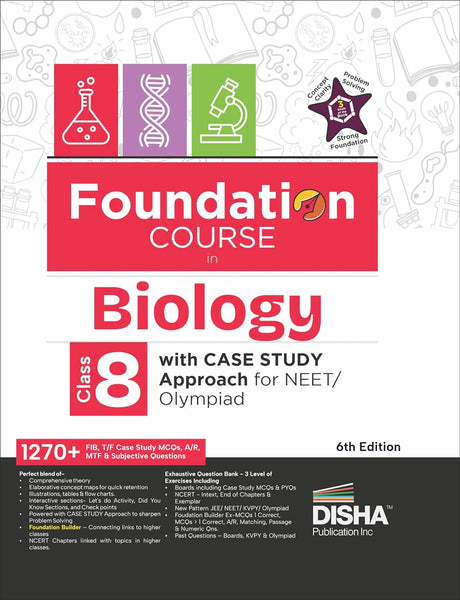 Foundation Course in Biology Class 8 with Case Study Approach for NEET/ Olympiad - 6th Edition - Retail Maharaj