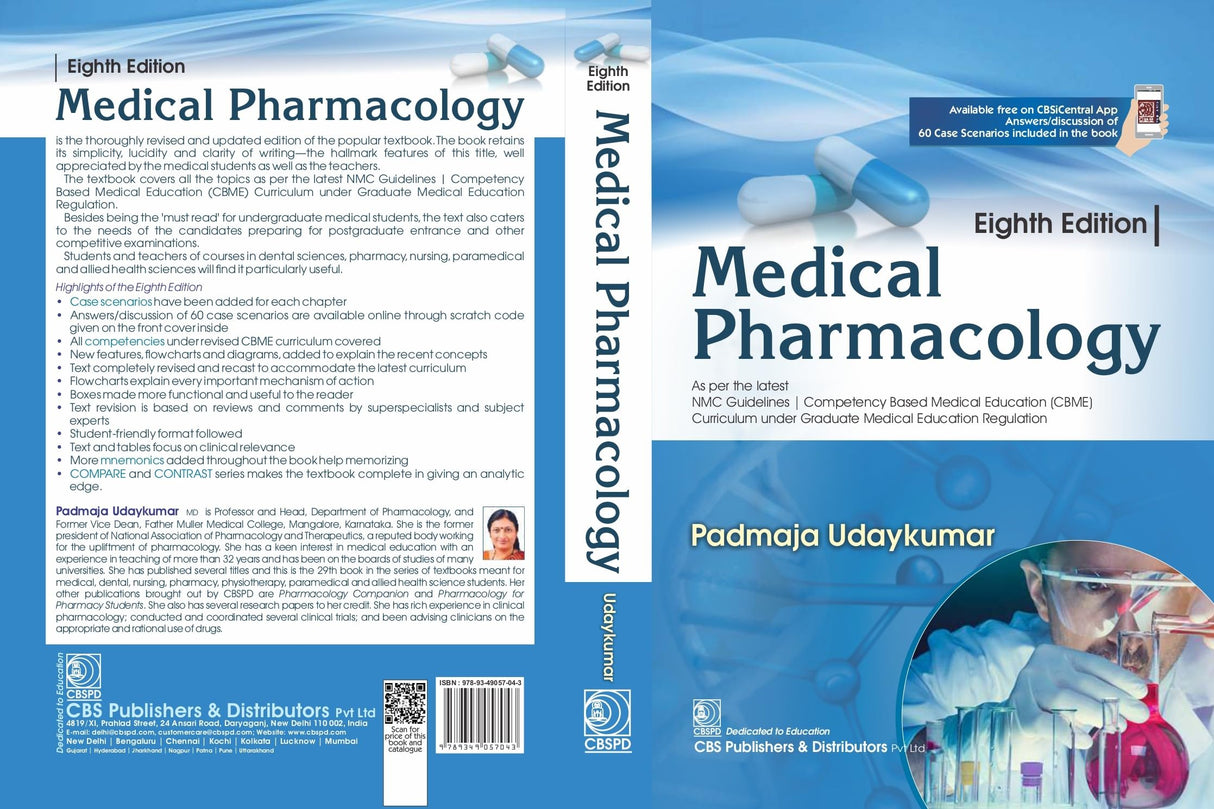 Medical Pharmacology 8ed. | As per the latest NMC Guidelines - 2025 | ISBN - 9789349057043