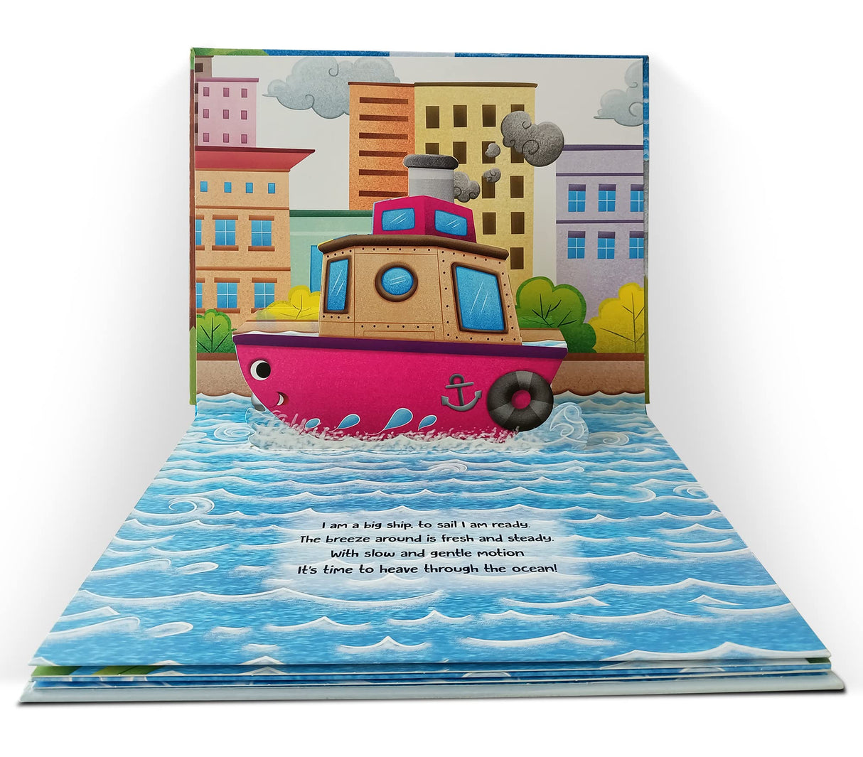 Pop-up Transport - Ship - Gorgeously Illustrated Pop-up Book For Children - Learn About The World Of Ships and What All They Do - Retail Maharaj