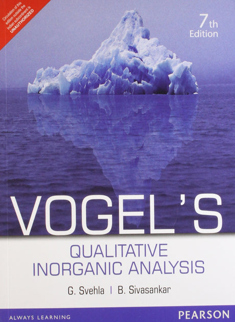 Vogel’s Qualitative Inorganic Analysis, 7e - Retail Maharaj