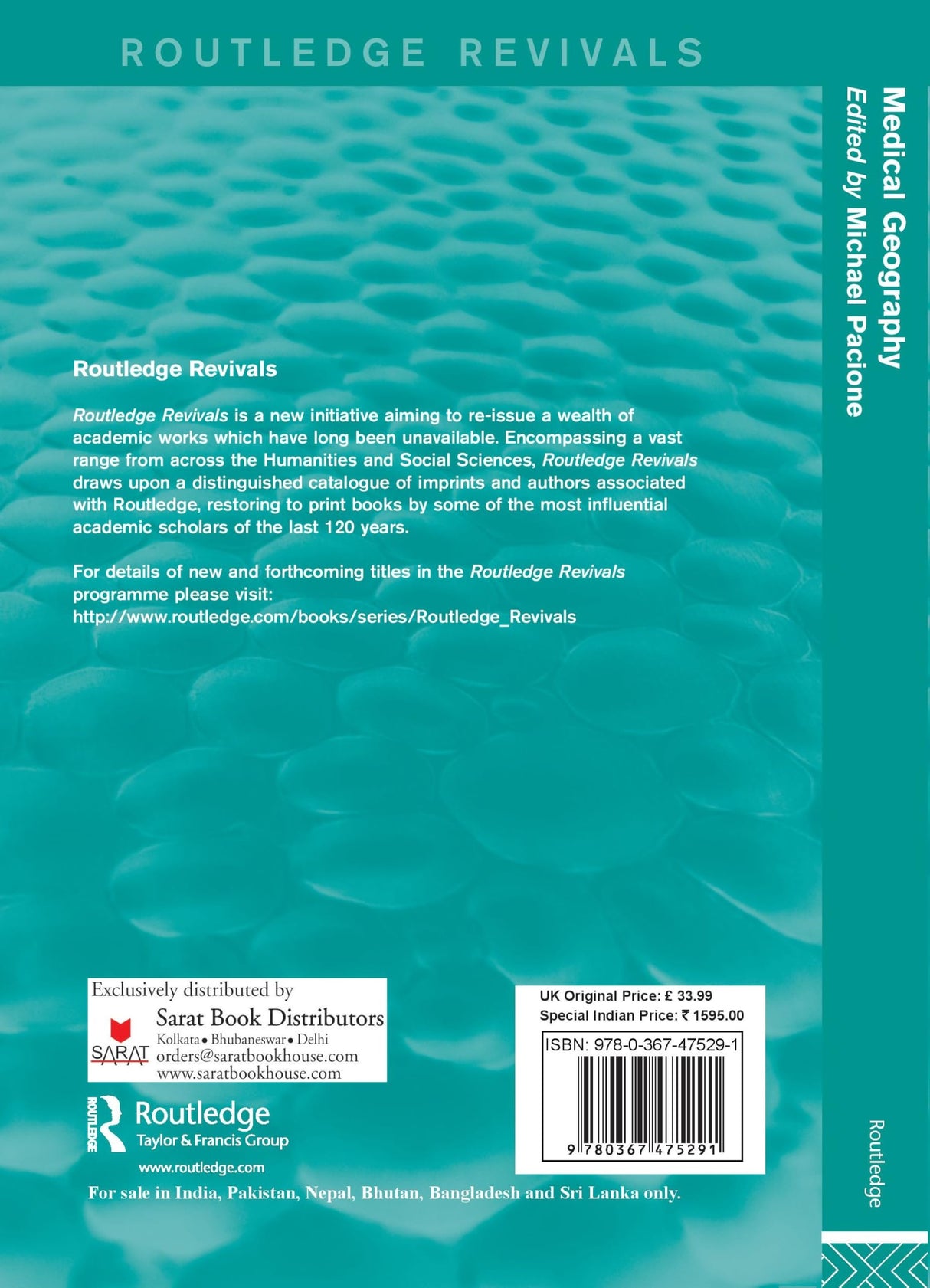 Medical Geography (Routledge Revivals) - Retail Maharaj