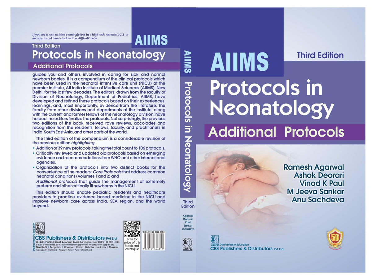 Aiims Protocols In Neonatology Additional Protocols 3Ed (Pb 2025)