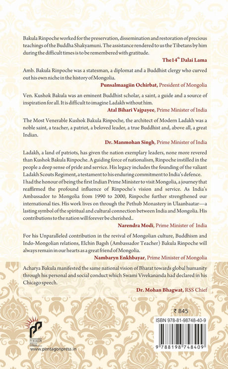 Kushok Bakula Rinpoche: The Architect of Modern Ladakh: Life and Times - Retail Maharaj