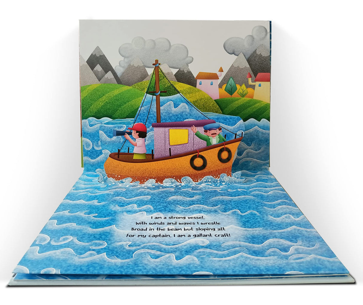 Pop-up Transport - Ship - Gorgeously Illustrated Pop-up Book For Children - Learn About The World Of Ships and What All They Do - Retail Maharaj