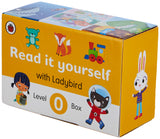 Ladybird Read It Yourself Tuck Box Level 0: 10 Books Box Set (Space Party, Emma Explorer, Pippa and the Pip, Go, Kit Cat!, Gus and Ross, Wags the Big Dog and More)