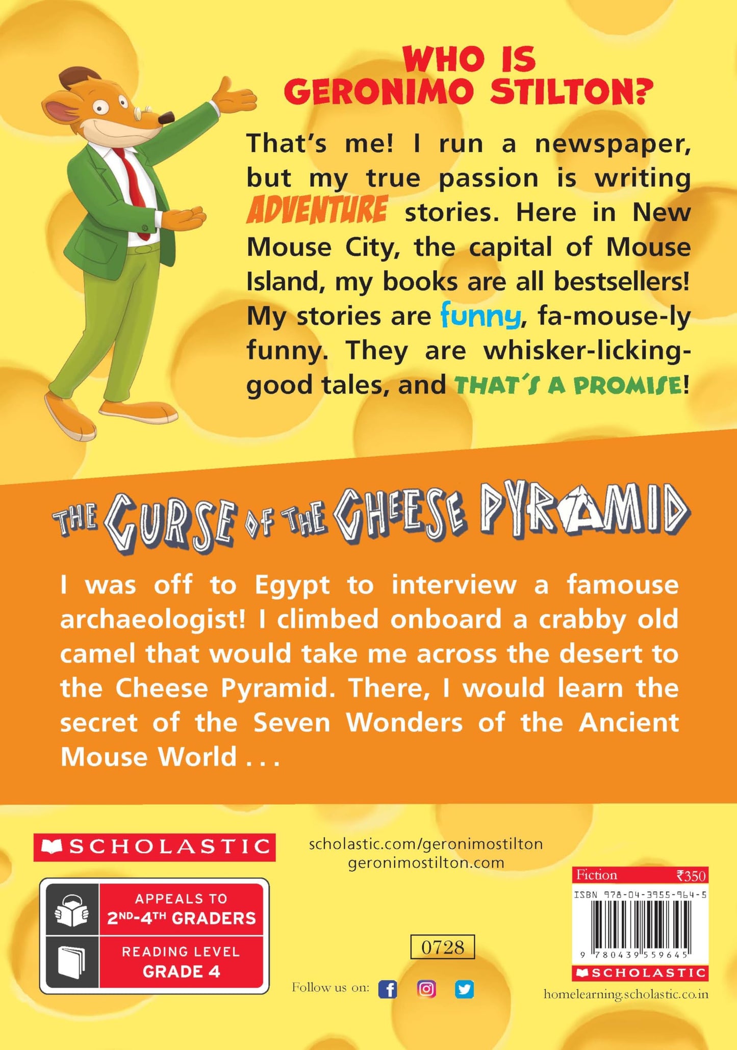 The Curse of the Cheese Pyramid: 2: 02 (Geronimo Stilton) [Paperback] Geronimo Stilton