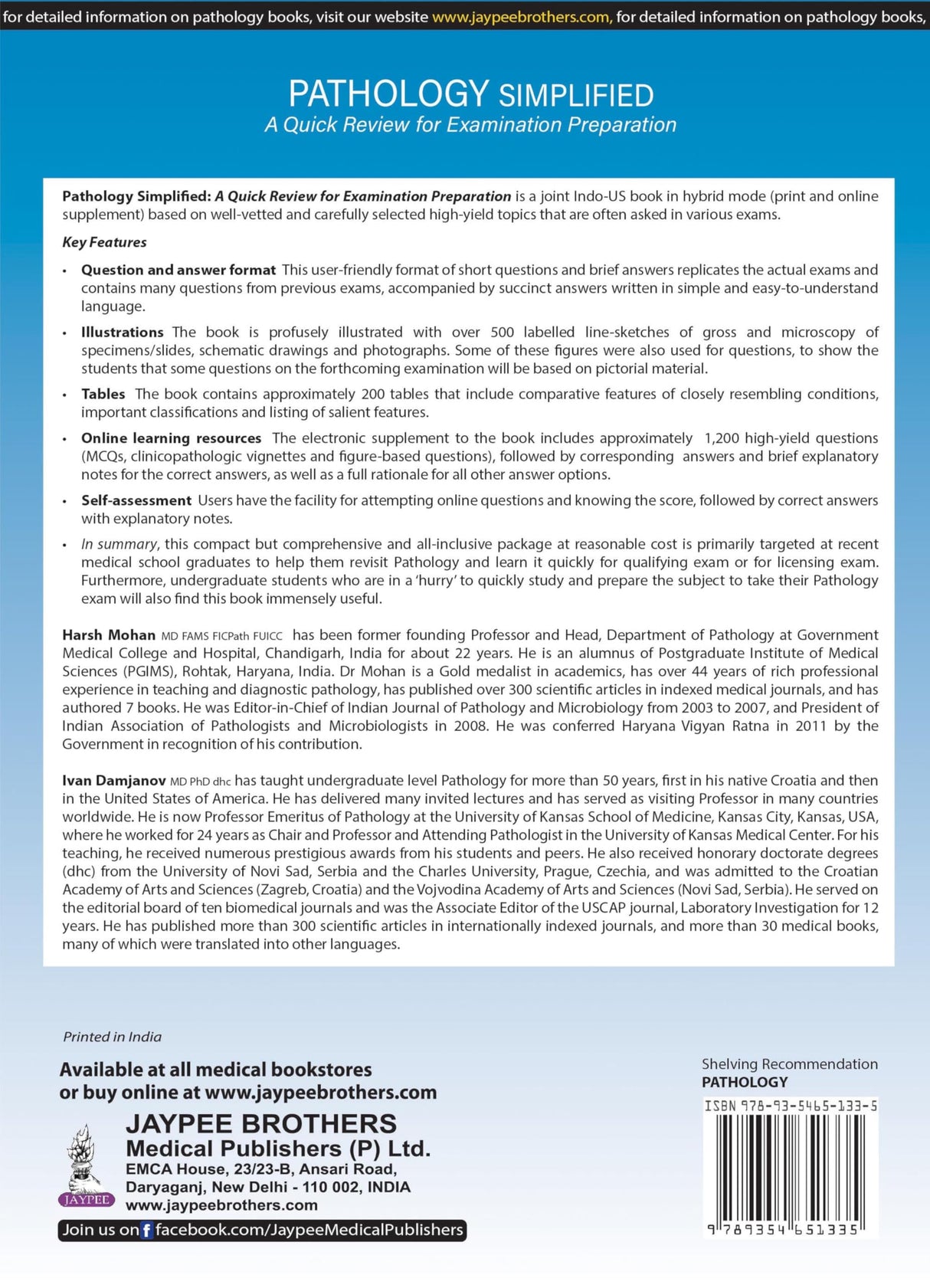 PATHOLOGY SIMPLIFIED: A QUICK REVIEW FOR EXAMINATION PREPARATION