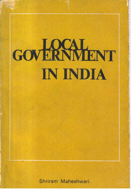 Local Government in India 1st edition - Retail Maharaj