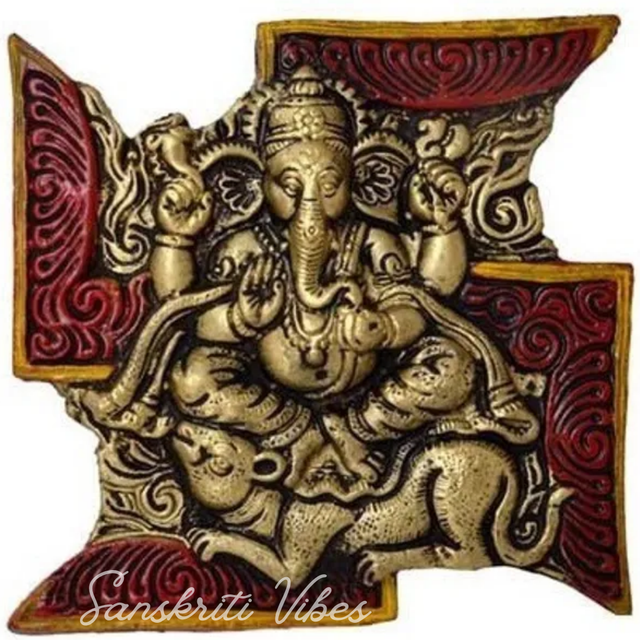 Gifts Multicolour Ethnic Elegant Divine Spiritual Auspicious Handmade Decorative (Wood) - Retail Maharaj