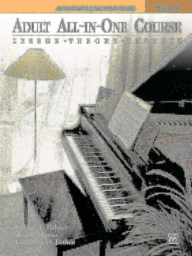 Alfred's Basic Adult All-In-One Course, Bk 1: Lesson * Theory * Technic, Comb Bound Book - Retail Maharaj