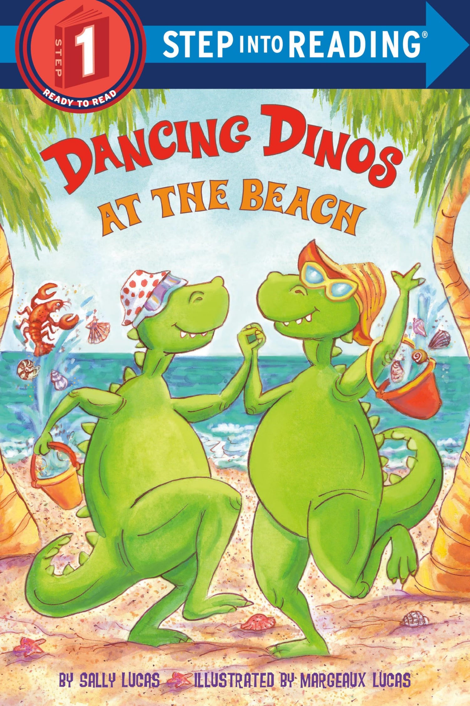 Dancing Dinos at the Beach (Step into Reading) [Paperback] Lucas, Sally and Lucas, Margeaux