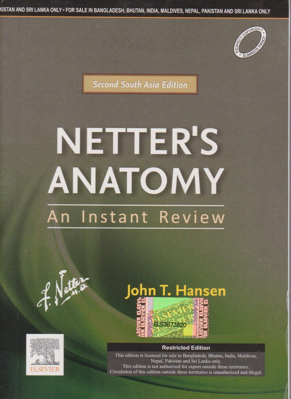 Netter's Anatomy: An Instant Review, Second South Asia Edition