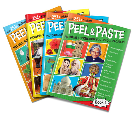 Peel & Paste - Pictorial Sticker Book For School Projects - Book 4 - Retail Maharaj