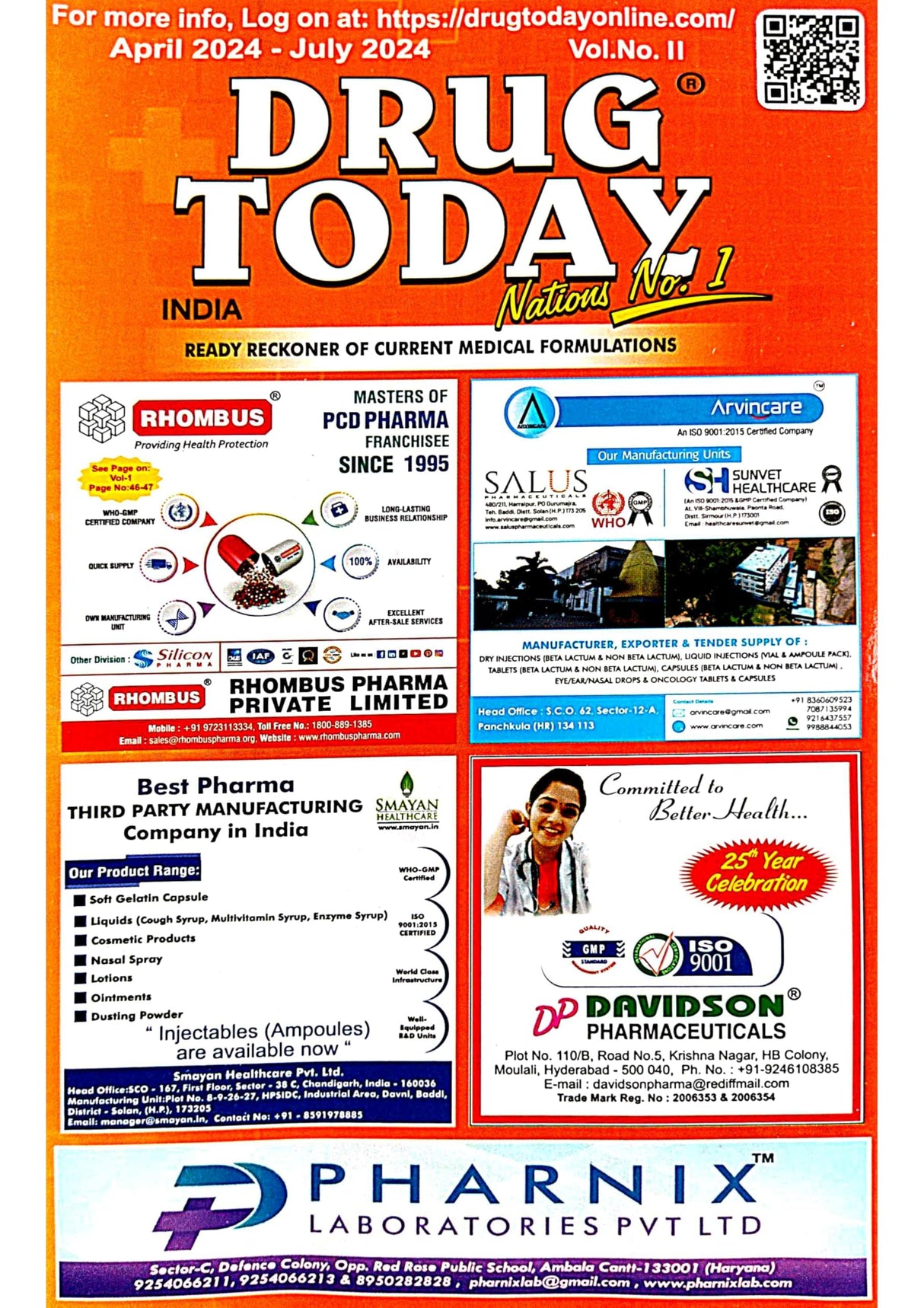 Drug Today ( Vol - I & II ) English Version - Retail Maharaj
