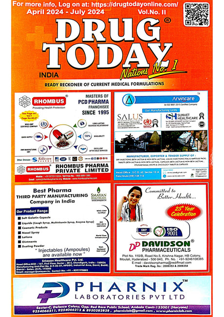 Drug Today ( Vol - I & II ) English Version - Retail Maharaj