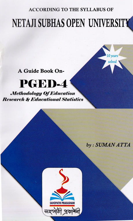 NSOU A Guide BOOK ON- PGED -4 Methology Of Education Research & Educational Statistics - Retail Maharaj