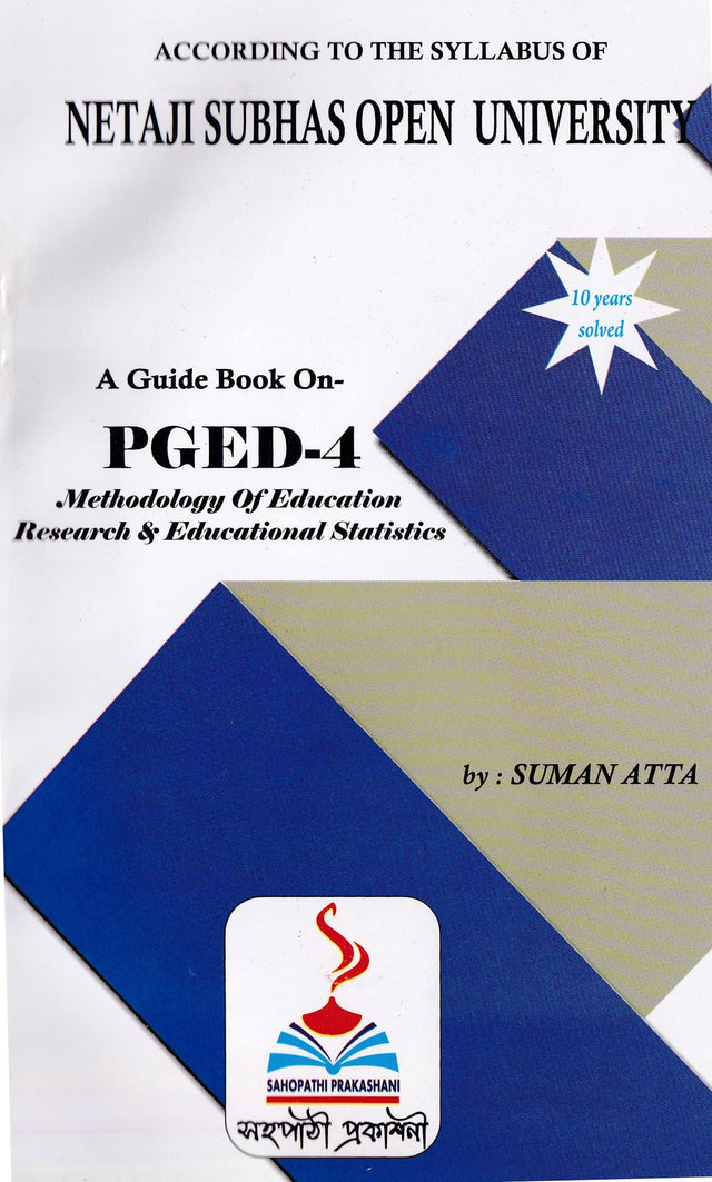 NSOU A Guide BOOK ON- PGED -4 Methology Of Education Research & Educational Statistics - Retail Maharaj