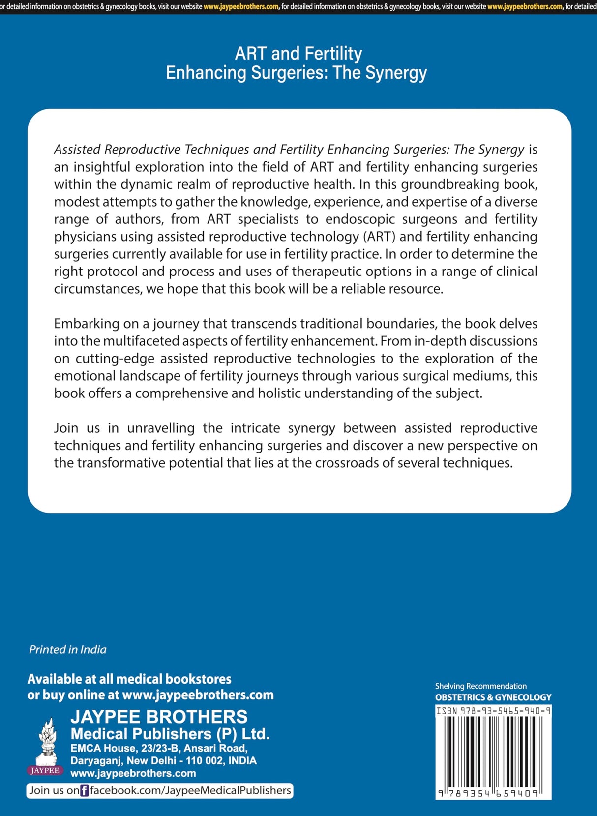 ART AND FERTILITY ENHANCING SURGERIES: THE SYNERGY