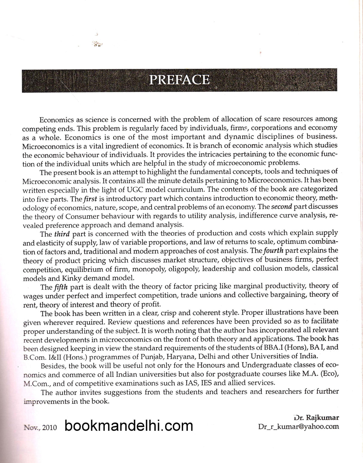 Microeconomics: Theory & Applications in Business Decisions - Retail Maharaj