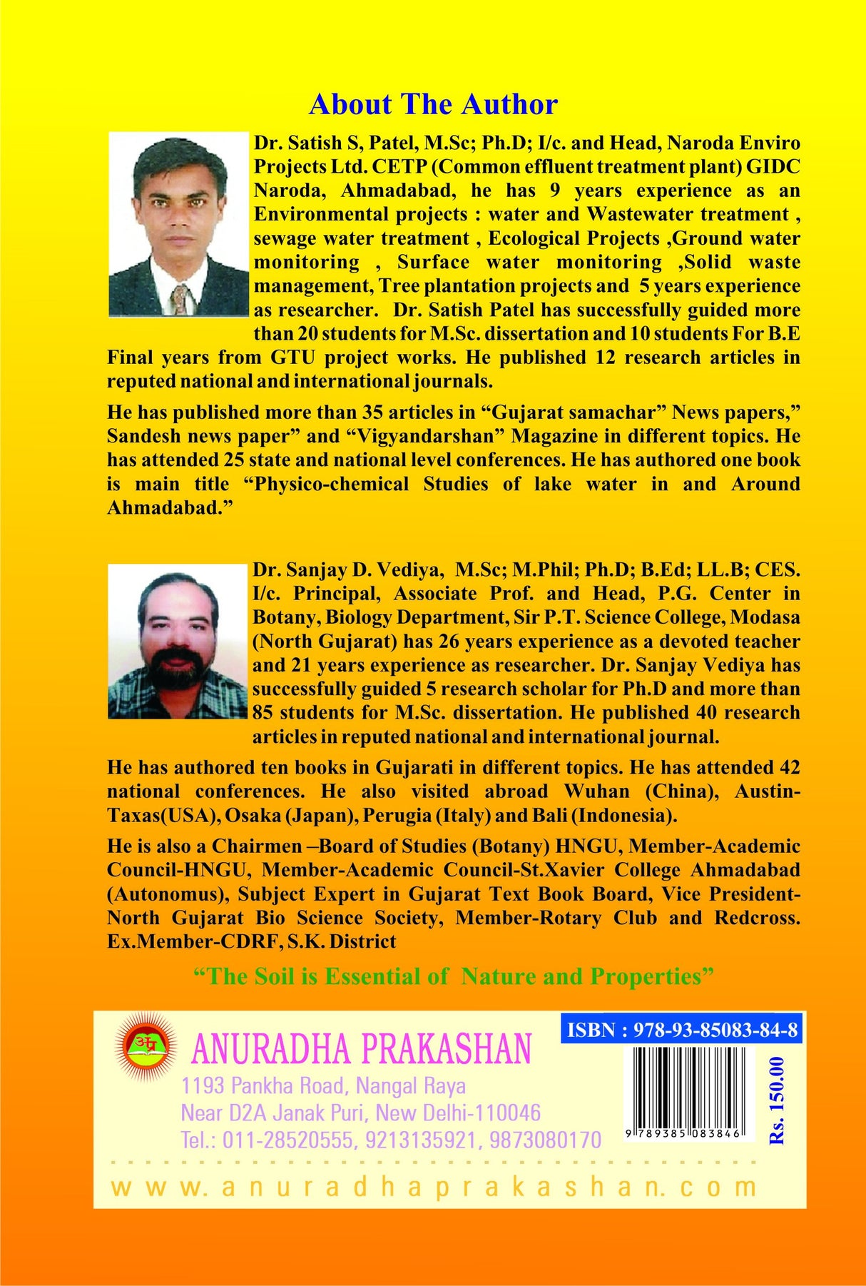 Physico-Chemical Studies of Lake Soil in And Around Ahmadabad