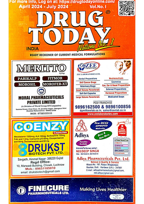 Drug Today ( Vol - I & II ) English Version - Retail Maharaj