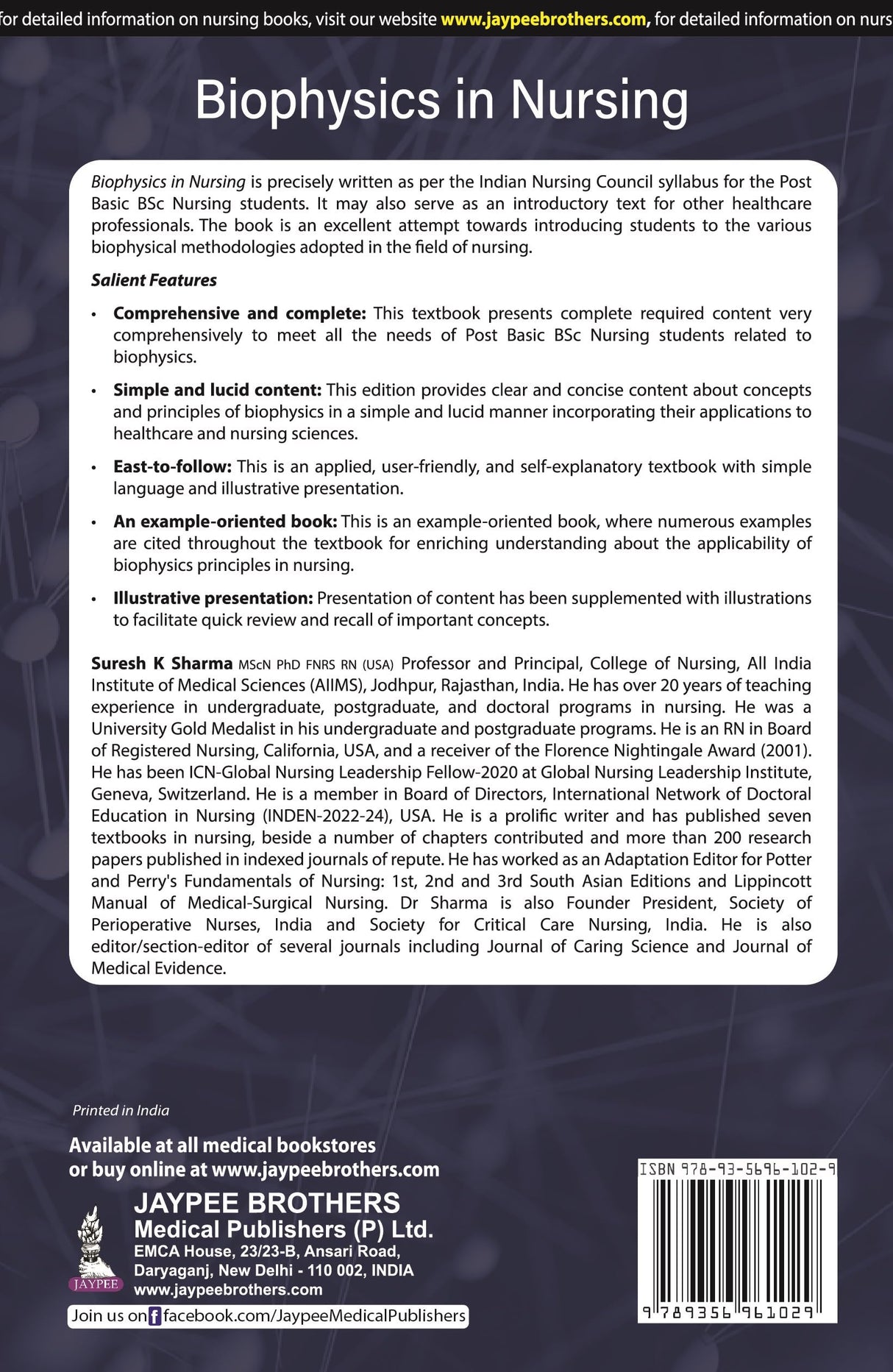 BIOPHYSICS IN NURSING