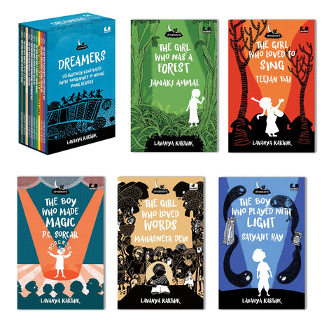 Dreamers: Delightfully Illustrated Short Biographies to Inspire Young Readers | Boxset of ten inspirational Indian men and women who changed the world | Perfect for 7+ years - Retail Maharaj