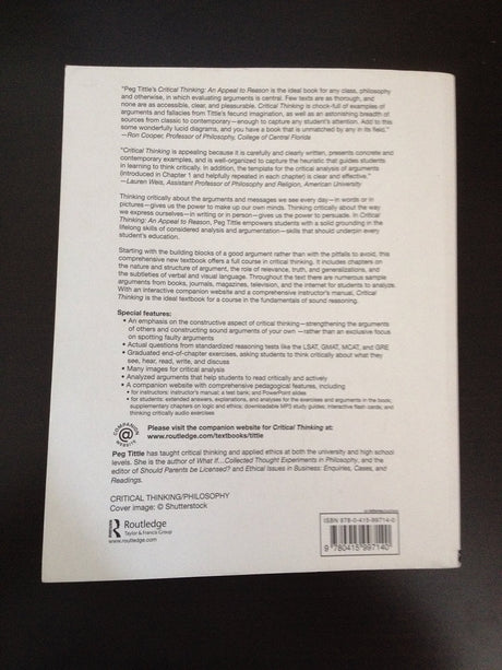 Critical Thinking: An Appeal to Reason - Retail Maharaj