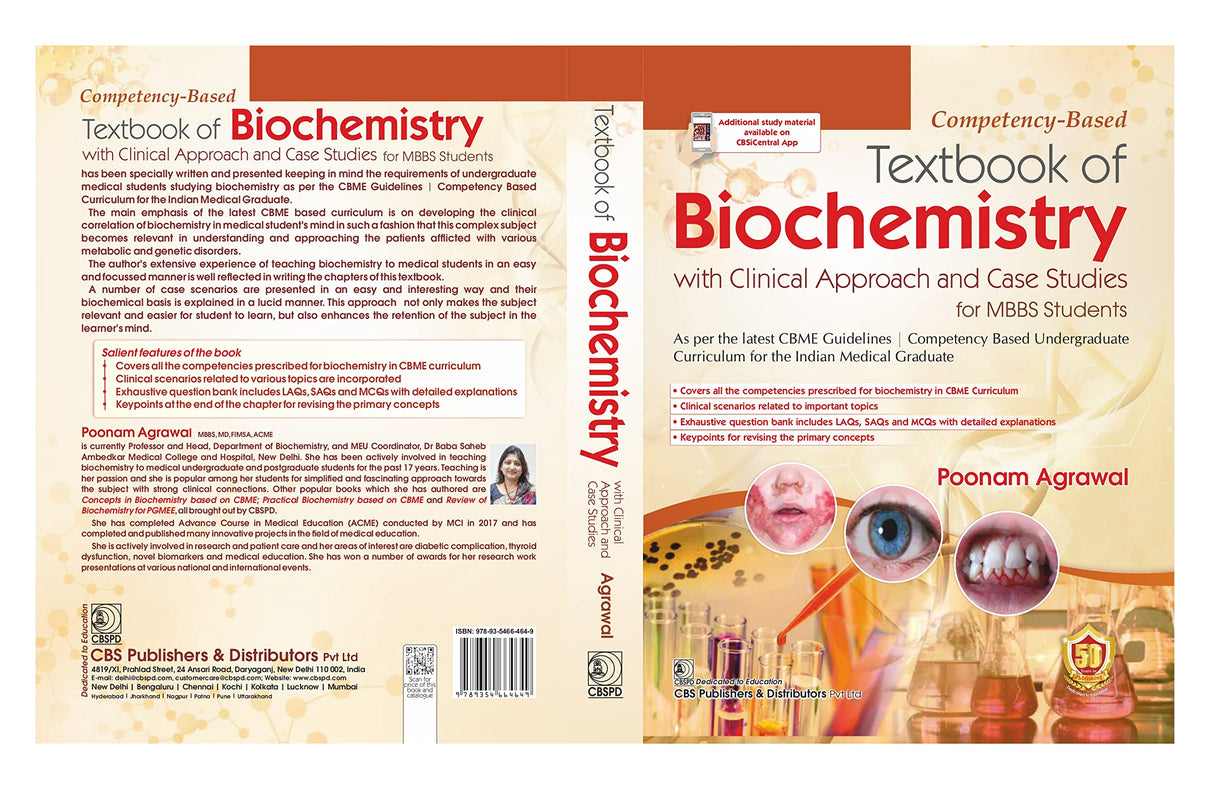 Competency Based Textbook Of Biochemistry With Clinical Approach And Case Studies For Mbbs Students 2025