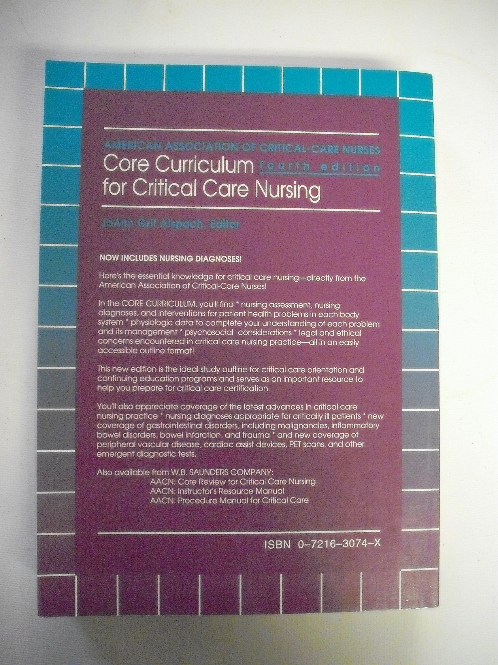 Core Curriculum for Critical Care Nursing