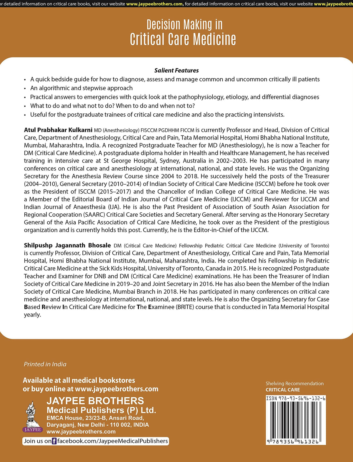 DECISION MAKING IN CRITICAL CARE MEDICINE