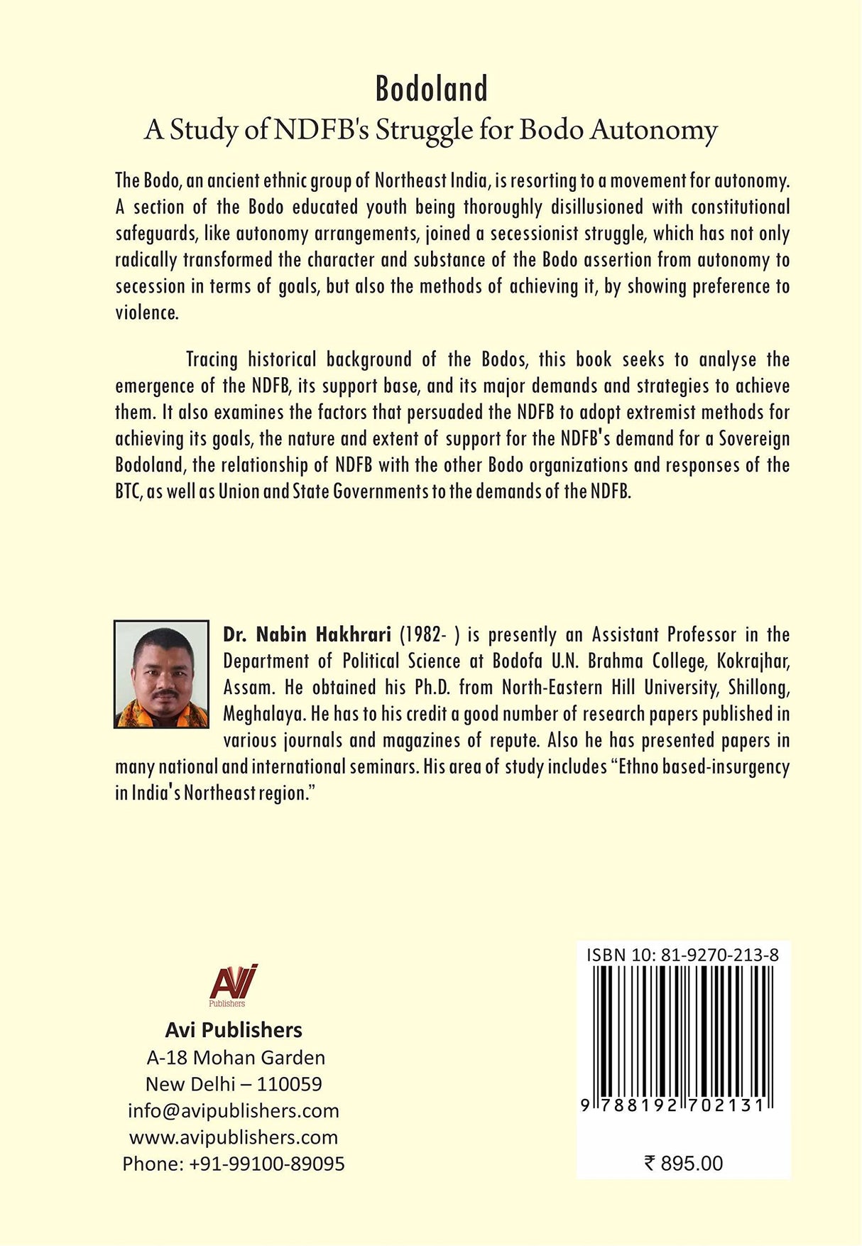 Bodoland : a study of NDFB’s struggle for Bodo autonomy - Retail Maharaj