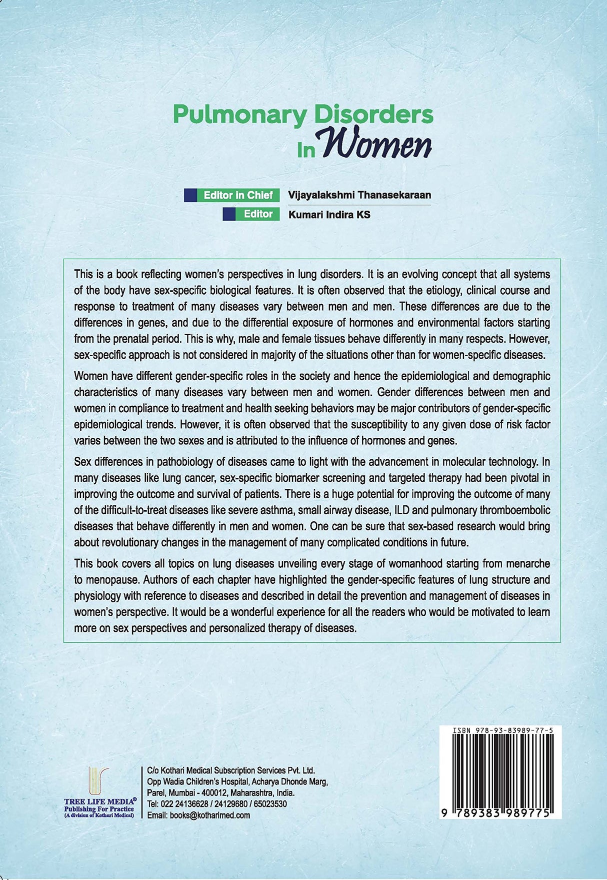 Pulmonary Disorders in Women