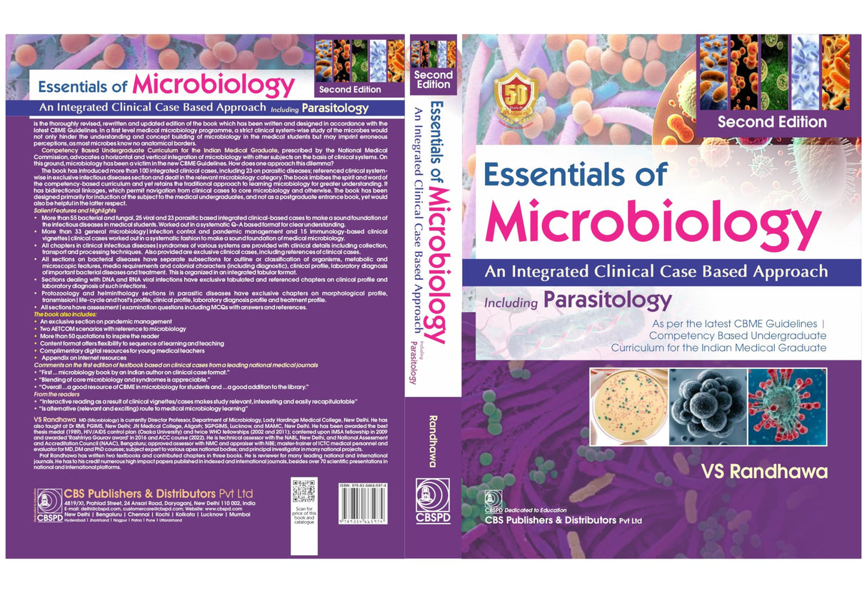 Essentials Of Microbiology An Integrated Clinical Case Based Approach Including Parasitology 2Ed (Pb 2024)