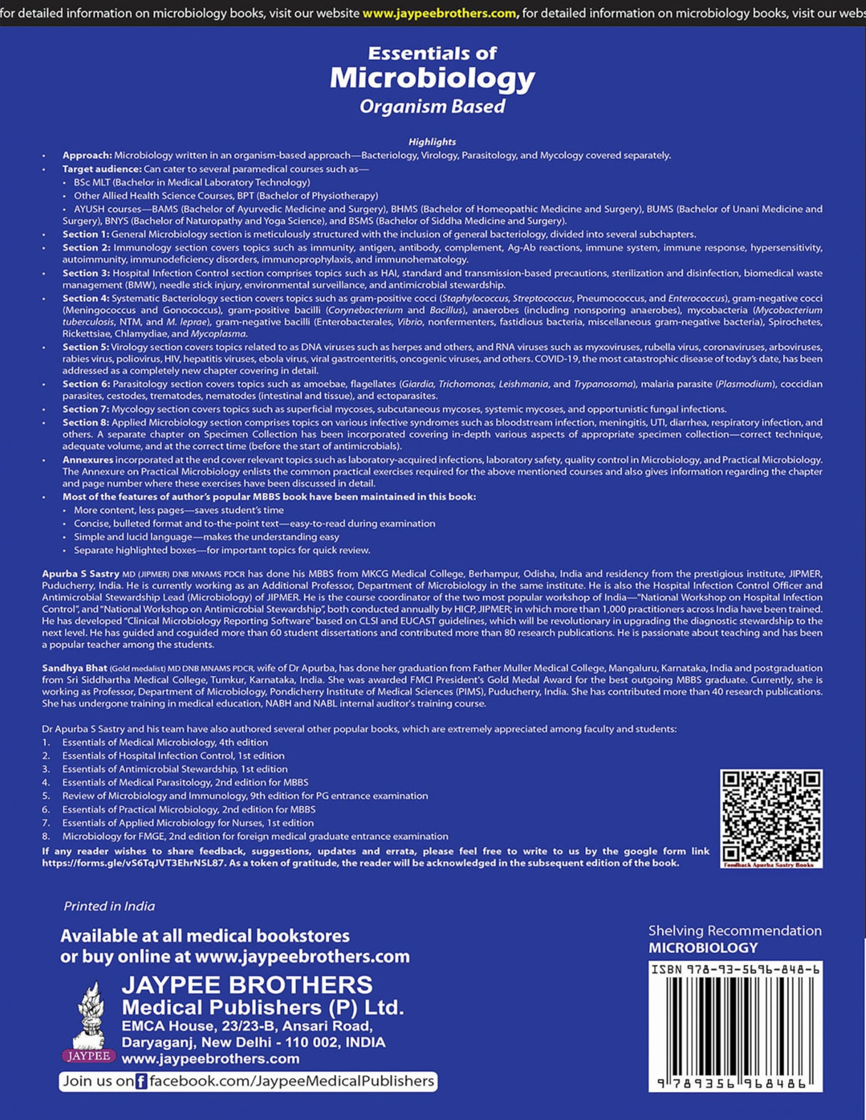 ESSENTIALS OF MICROBIOLOGY ORGANISM BASED